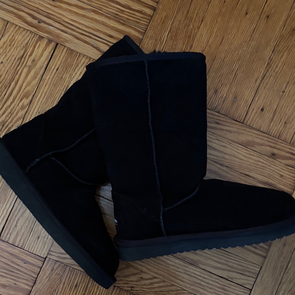 Ugg kookaburra Black Shearling-Lined Boots